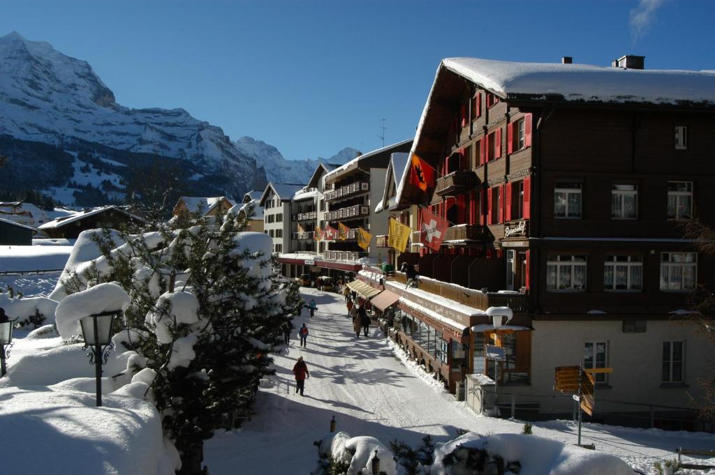 Swiss Lodge Hotel Bernerhof Wengen Buitenkant foto