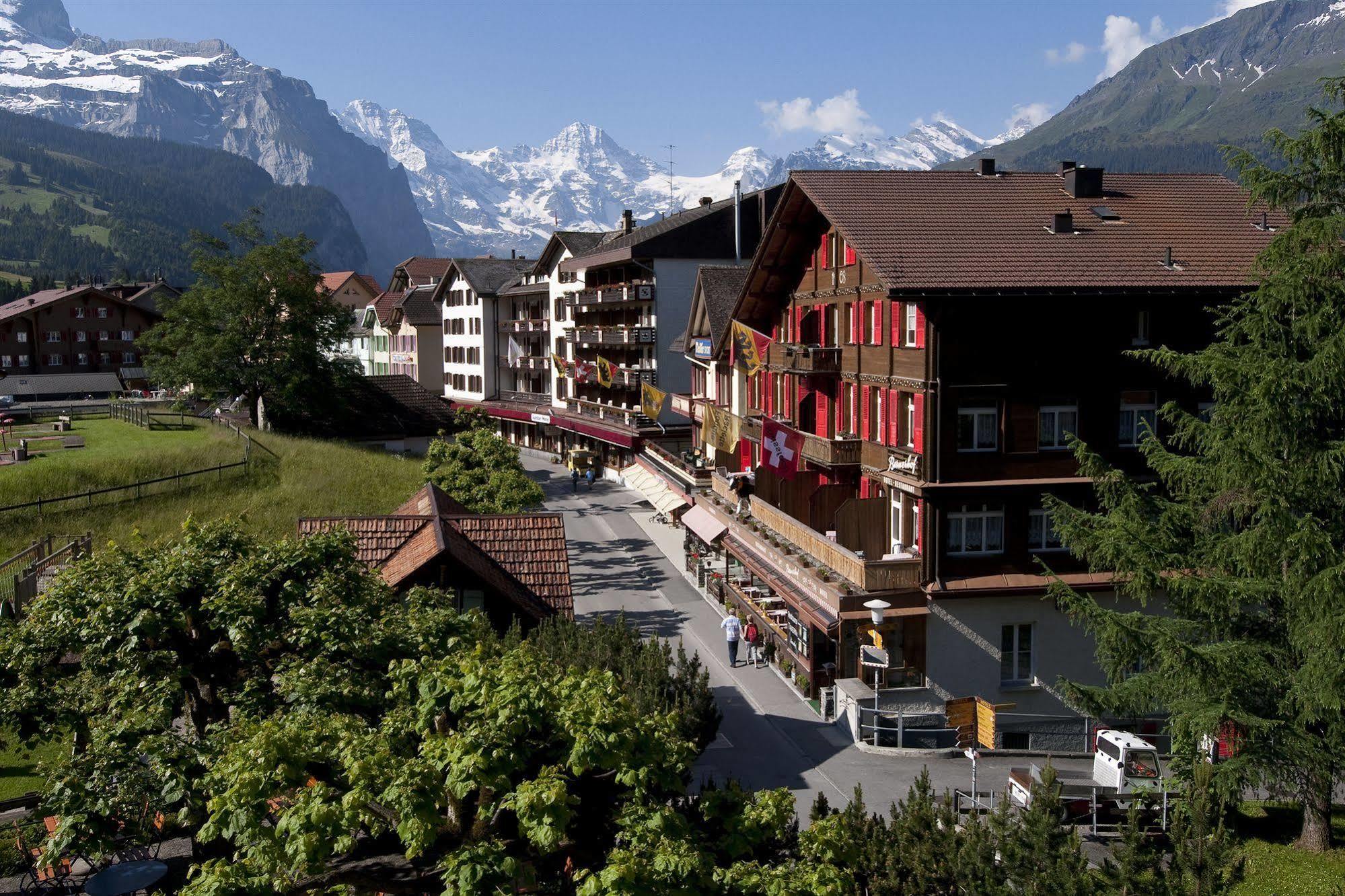 Swiss Lodge Hotel Bernerhof Wengen Buitenkant foto