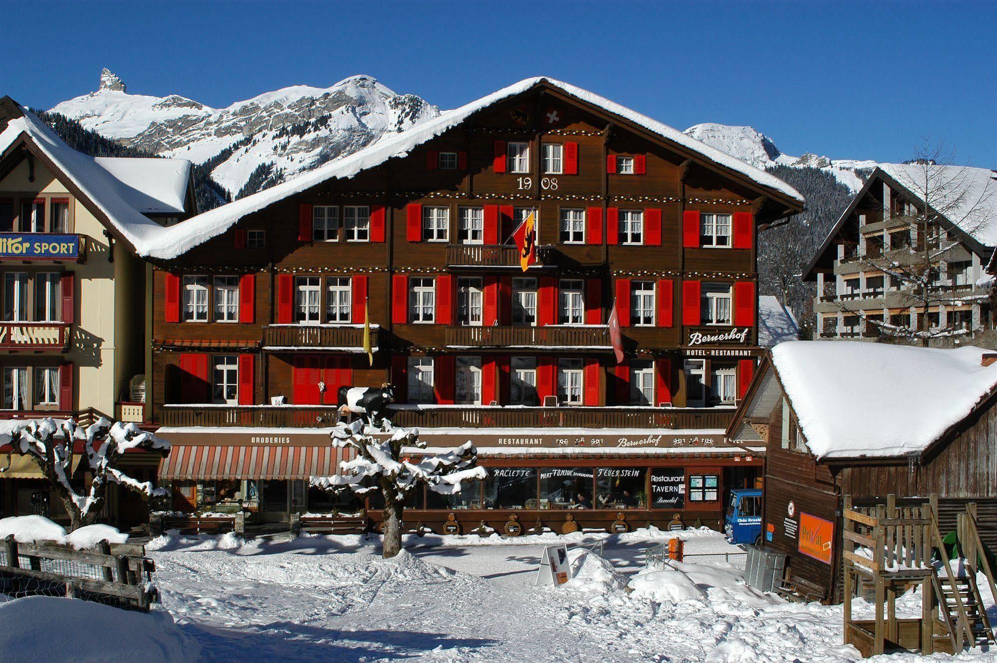 Swiss Lodge Hotel Bernerhof Wengen Buitenkant foto